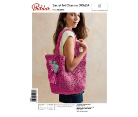 E-modèle Sac et lot Charms GRAZIA au crochet Phildar