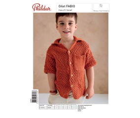 E-modèle Gilet FABIO Phildar