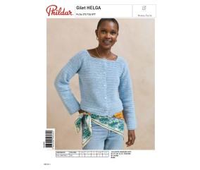 E-modèle Gilet HELGA au crochet Phildar