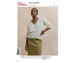 E-modèle Gilet HÉLOÏSE au crochet Phildar