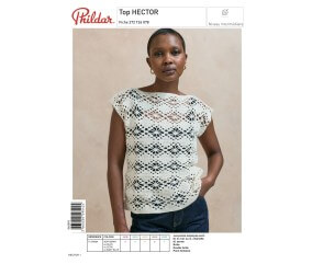 E-modèle Top HECTOR au crochet Phildar
