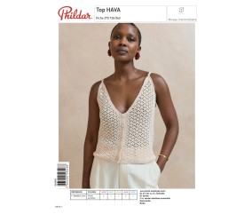 E-modèle Top HAVA au crochet Phildar