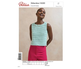 E-modèle Débardeur HUGO au crochet Phildar