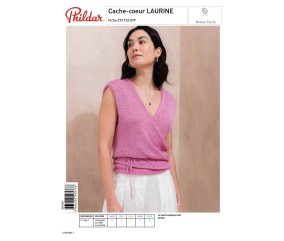E-modèle Cache-coeur LAURINE Phildar
