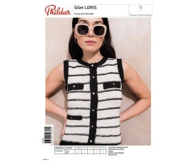 E-modèle Gilet LORIS Phildar