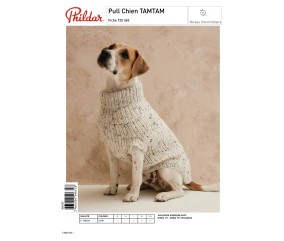 E-modèle Pull Chien TAMTAM Phildar