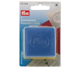 Plaquettes de craie tailleur jaune/bleu (2 pièces) - Prym