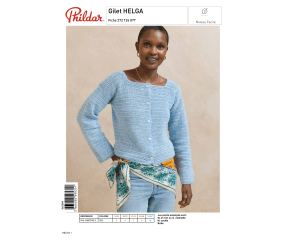 E-modèle Gilet HELGA au crochet Phildar