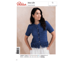 E-modèle Gilet LÉO Phildar