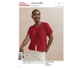E-modèle Chemise ISÉE au crochet Phildar