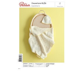 E-modèle Couverture KLÉA au crochet Phildar