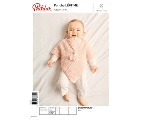 E-modèle Poncho LÉOTIME au crochet Phildar