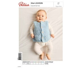 E-modèle Gilet LOUISON au crochet Phildar