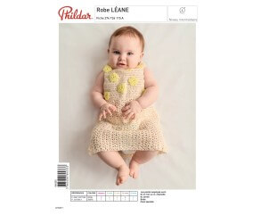 E-modèle Robe LÉANE au crochet Phildar