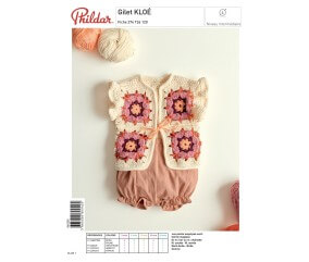 E-modèle Gilet KLOÉ au crochet Phildar