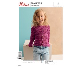 E-modèle Gilet MYRTHE au crochet Phildar