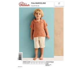 E-modèle Polo MARCELINO au crochet Phildar