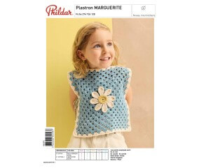 E-modèle Plastron MARGUERITE au crochet Phildar