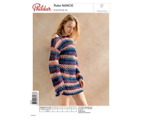 E-modèle Robe NANCIE au crochet Phildar