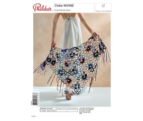 E-modèle Châle NIVINE au crochet Phildar