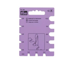 Jauge à crochets 2-10 mm - réglette de mesure - Prym