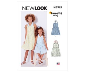 Patron New Look 6727 - Robe Fille de 3 à 14 ans
