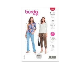 Patron Burda 5900 - Tee-shirts cintrés du 34 au 44 (FR)