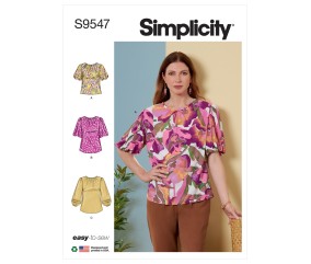 Patron Simplicity 9547 - Haut et Tunique pour jeunes filles