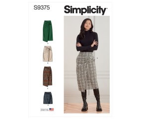 Patron Simplicity 9375 - Jupes pour femme du 34 au 52 FR