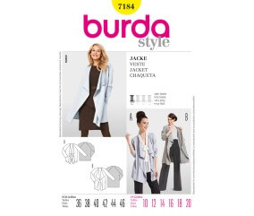 Patron Burda 7184 Veste