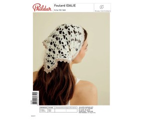 E-modèle Foulard IDALIE au crochet Phildar