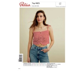 E-modèle Top INES au crochet Phildar