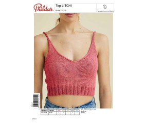 E-modèle Top LITCHI Phildar