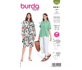 Patron Burda 5918 - Robe chemise et la blouse du 34 au 44 (FR)