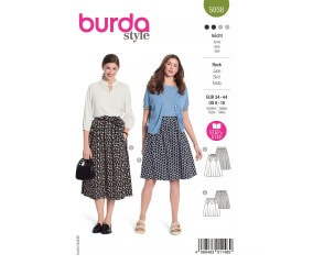 Patron Burda 5938 - Jupes dansantes du 46 au 56 (FR)