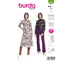 Patron Burda 5863-Robe & blouse