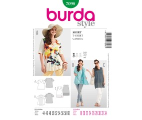 Patron Burda 7098 Tee-Shirt
