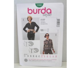 Patron Burda 7183 Veste