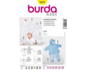 Patron 9478 Burda Kids: Coordonnés
