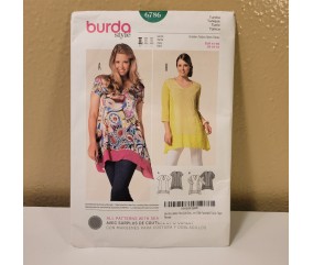 Patron Burda 6786 Tunique du 44 au 60