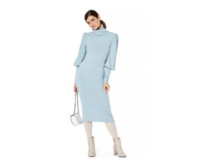 Patron Burda 5972 - Robe tricot & t-shirt à col roulé et manches froncées du 36 au 46 (FR)