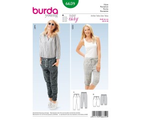 Patron Burda 6659 Pantalon du 34 au 44