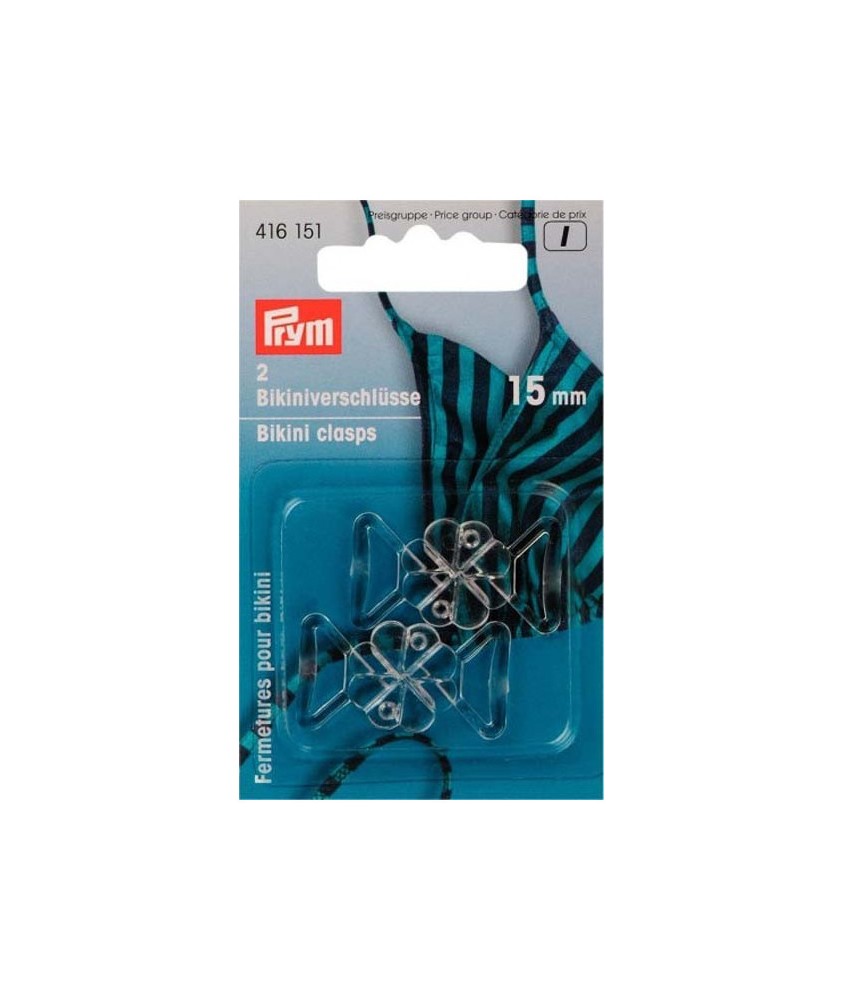 Clips pour bikini transparent (lot de 2) – Prym