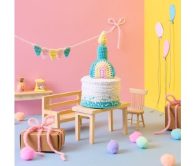 E-modèle Rainbow Cake au crochet Rico Design
