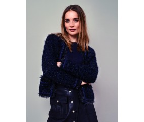 E-modèle Veste en tricot boucle Rico Design