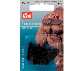 Lot de 2 Clips pour fourrures et cuir - Prym - Noir