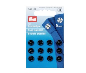 Boutons pression à coudre laiton 9 mm (12 pièces) – Prym