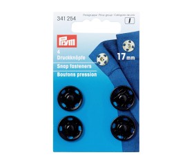 Boutons pression à coudre laiton 17 mm (4 pièces) – Prym
