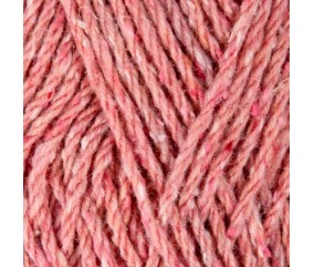 Pelote Ecoton Tweed - Coloris Rose - Bergère de France - Zoom texture