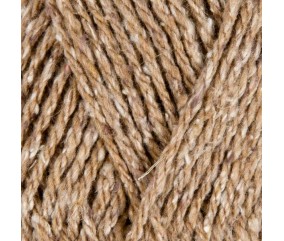 Pelote Ecoton Tweed - Coloris Beige - Bergère de France - Zoom texture